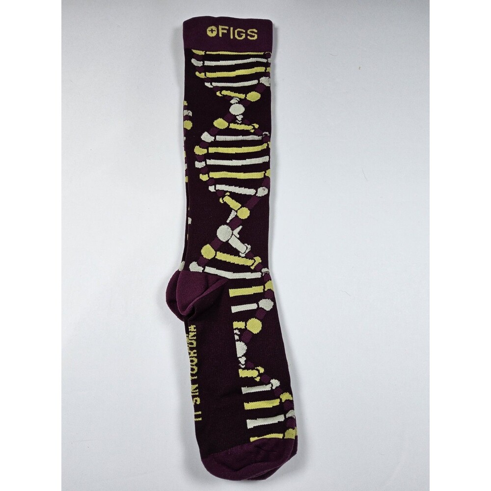 FIGS Compression It's In Your DNA Genetics Medical Socks Size M
